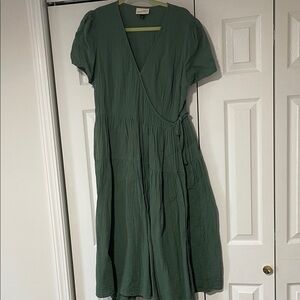 Green Wrap Dress